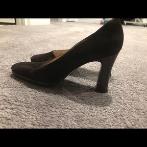 Made in Italy dark brown suede pumps size 8.5